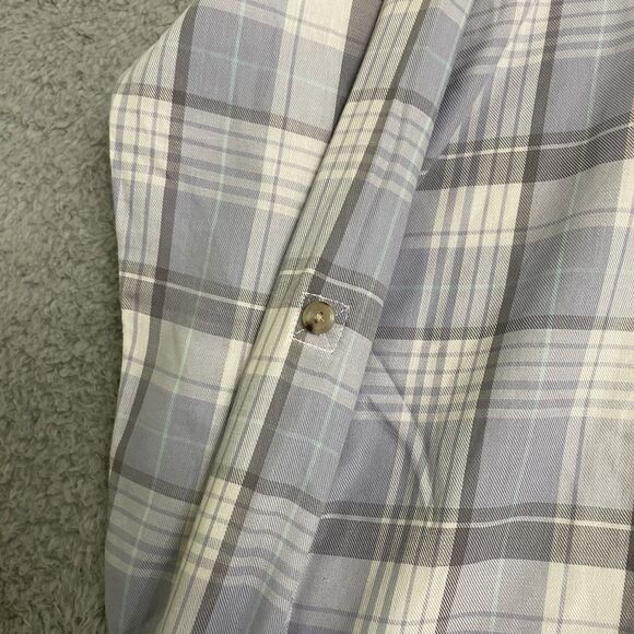 J Jill Shirt Womens PM Multicolor Plaid Button Up Roll Tab Sleeves Blouse NWT - Picture 7 of 10